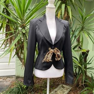 Escada Black Pants Suit Set